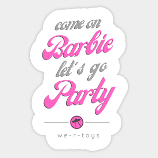 Party Dolls Shirt Sticker